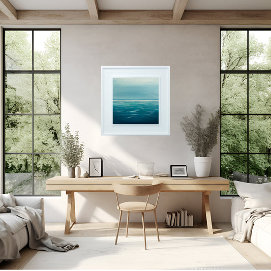 Open Waters 07 Contemporary Seascape Wall Art - Magda Malak Art