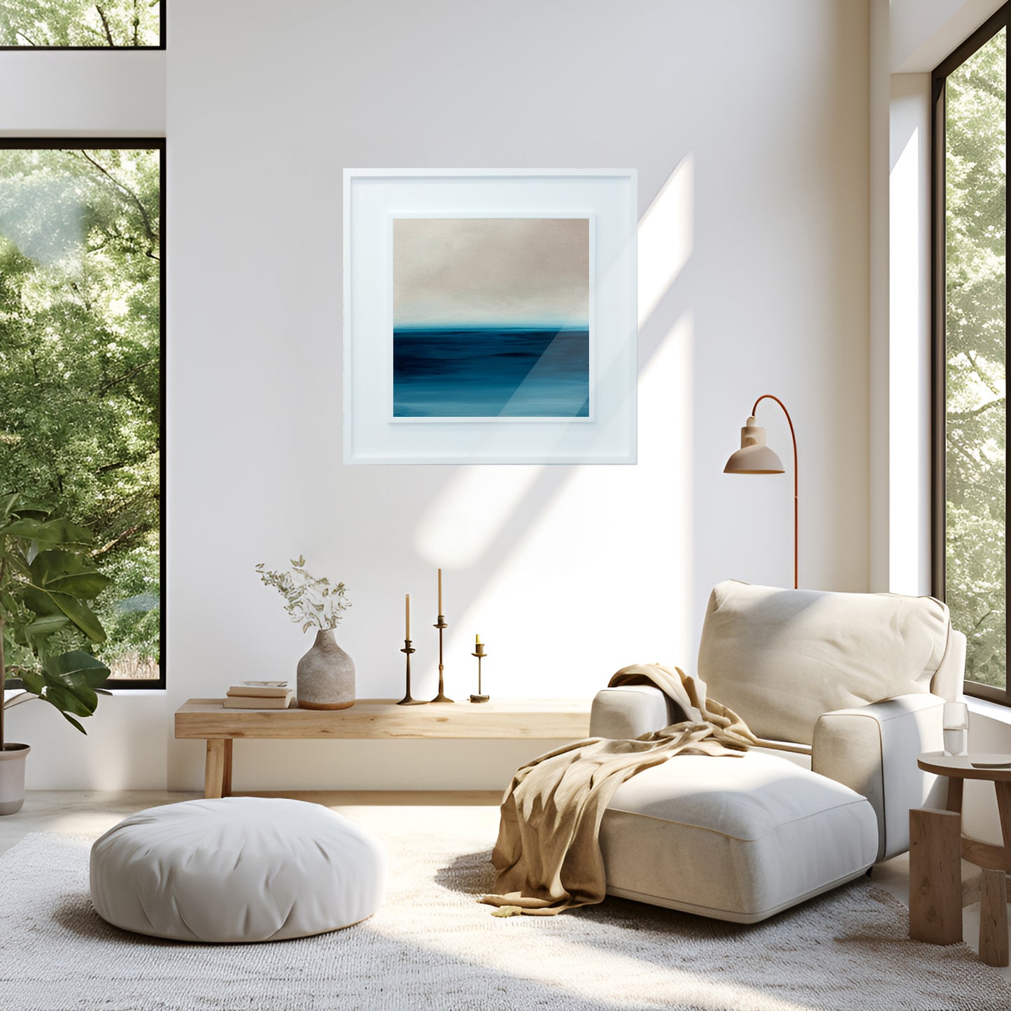 Open Waters 08 Contemporary Seascape Wall Art - Magda Malak Art