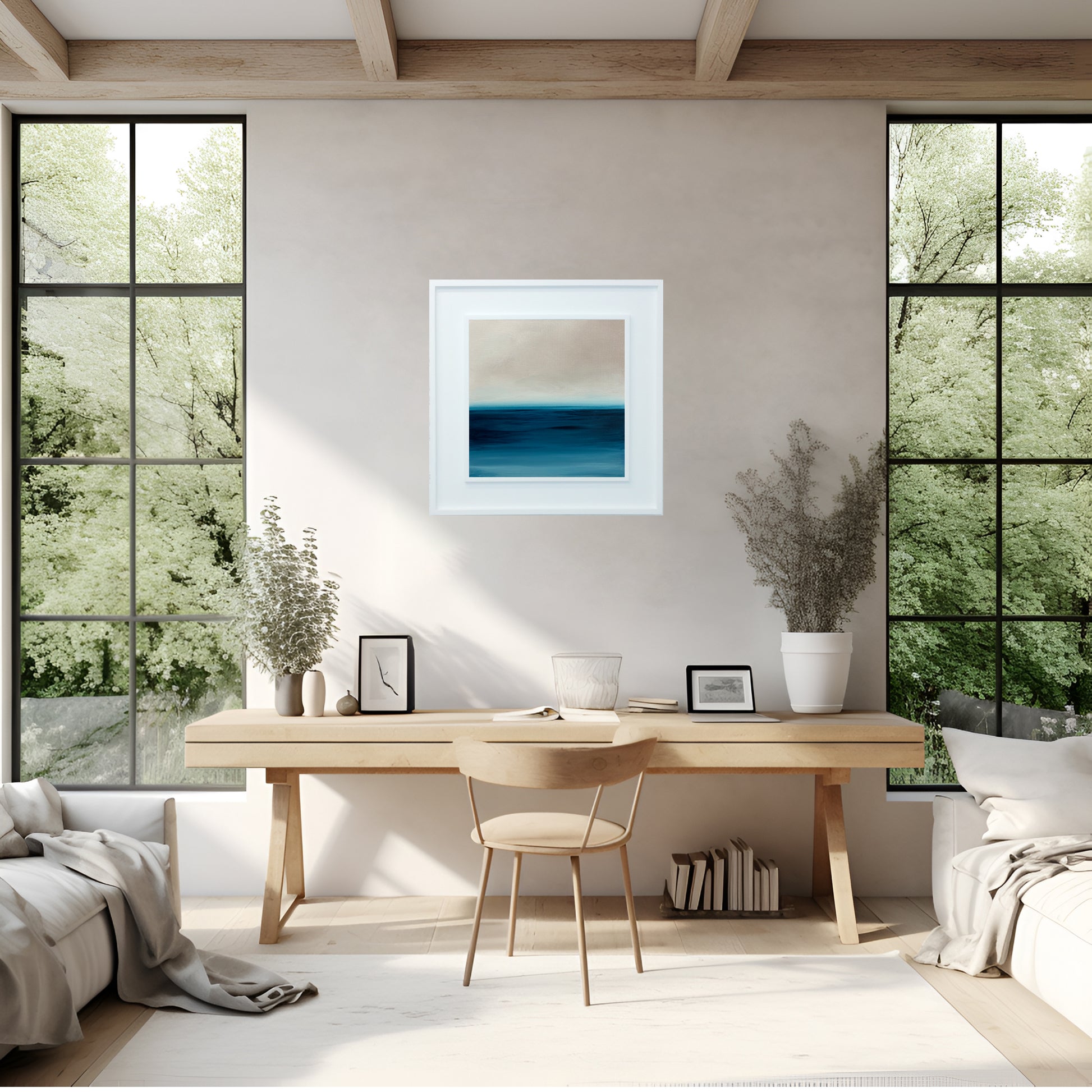 Open Waters 08 Contemporary Seascape Wall Art - Magda Malak Art