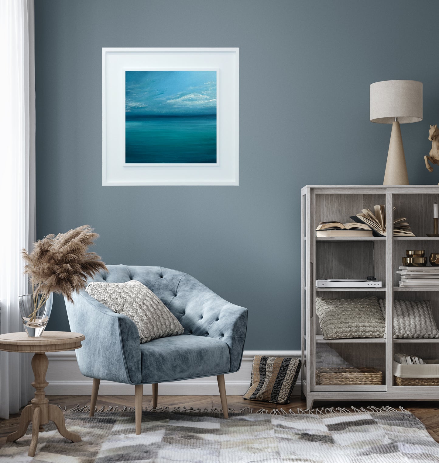 Open Waters 09 Contemporary Seascape Wall Art - Magda Malak Art