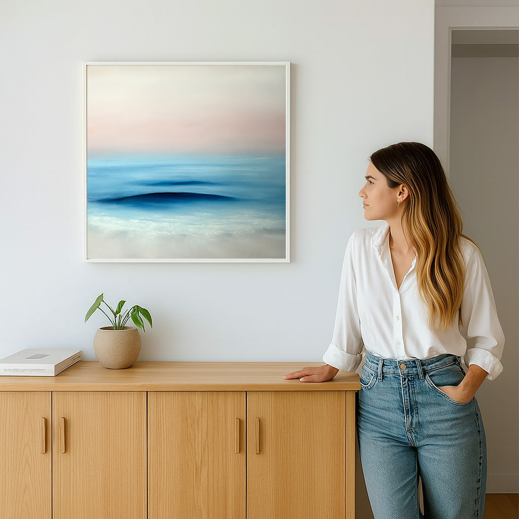Refuge- Fine Art Abstract Seascape Canvas Print
