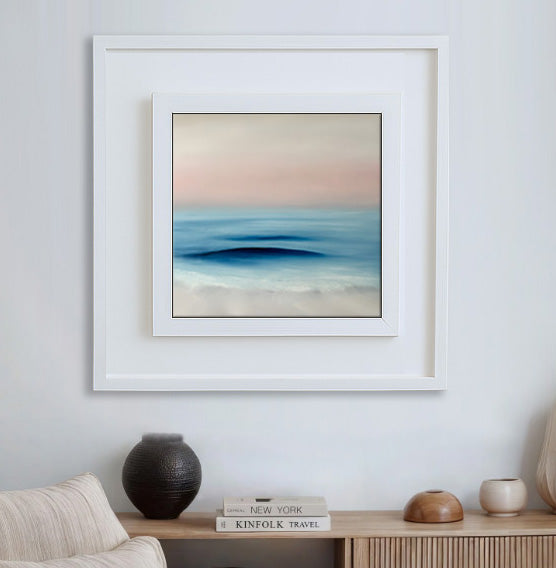 Refuge- Original Abstract Seascape Fine Art by Magda Malak