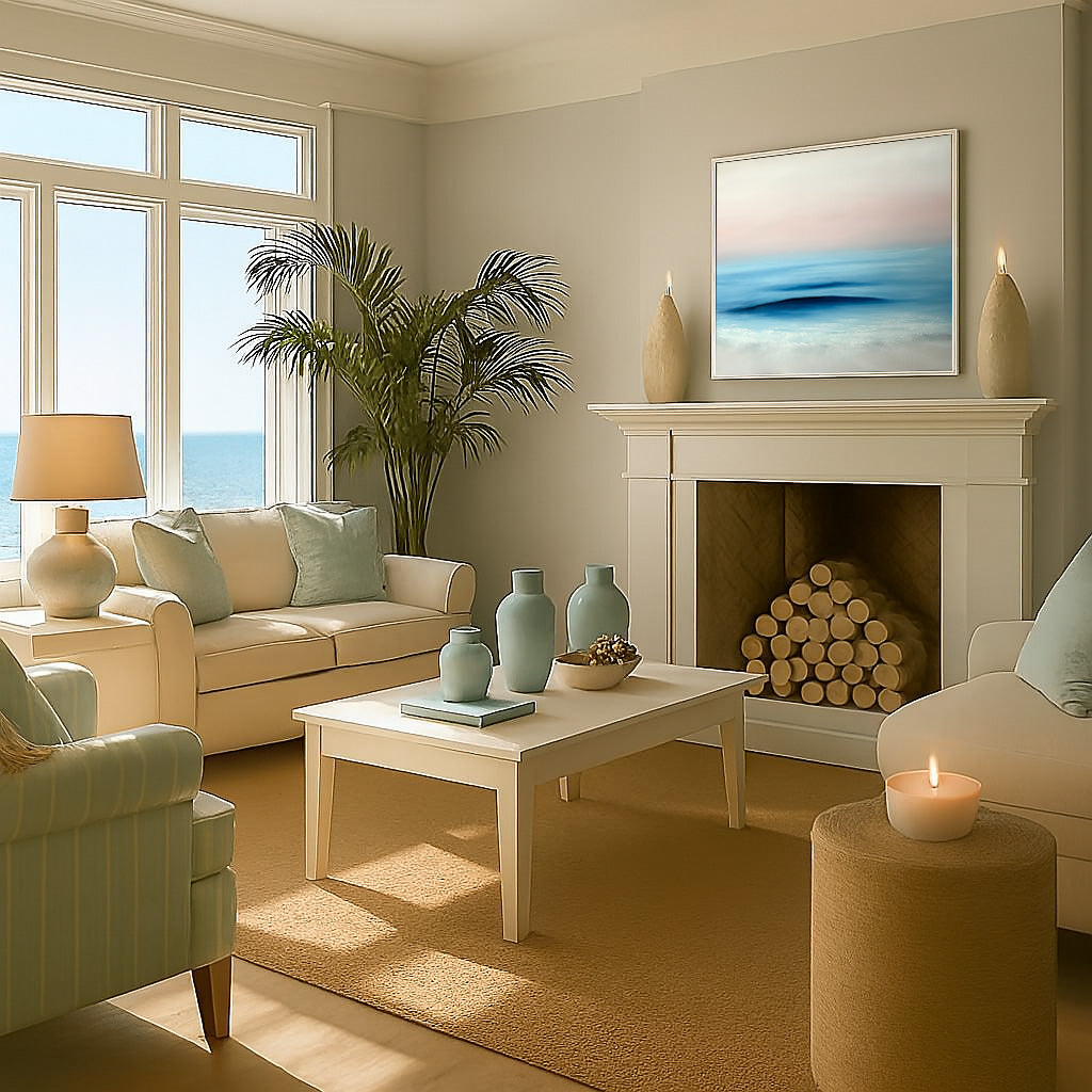 Refuge- Fine Art Abstract Seascape Canvas Print