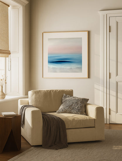 Refuge- Abstract Seascape Fine Art Print on Paper