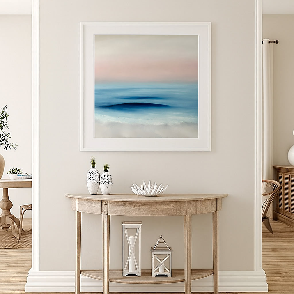 Refuge- Abstract Seascape Fine Art Print on Paper