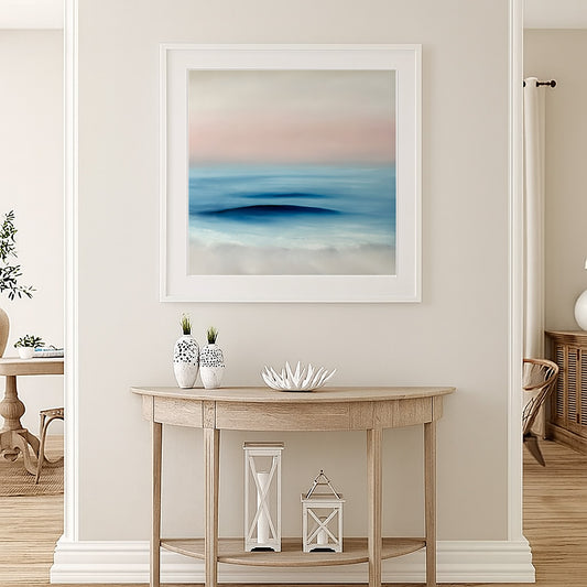 Refuge- Abstract Seascape Fine Art Print on Paper