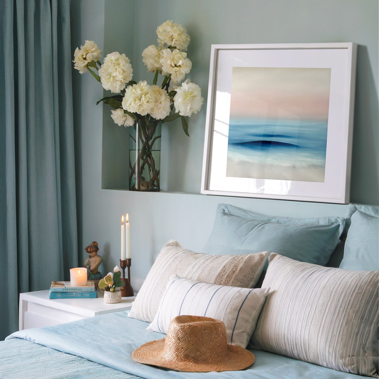 Refuge- Abstract Seascape Fine Art Print on Paper