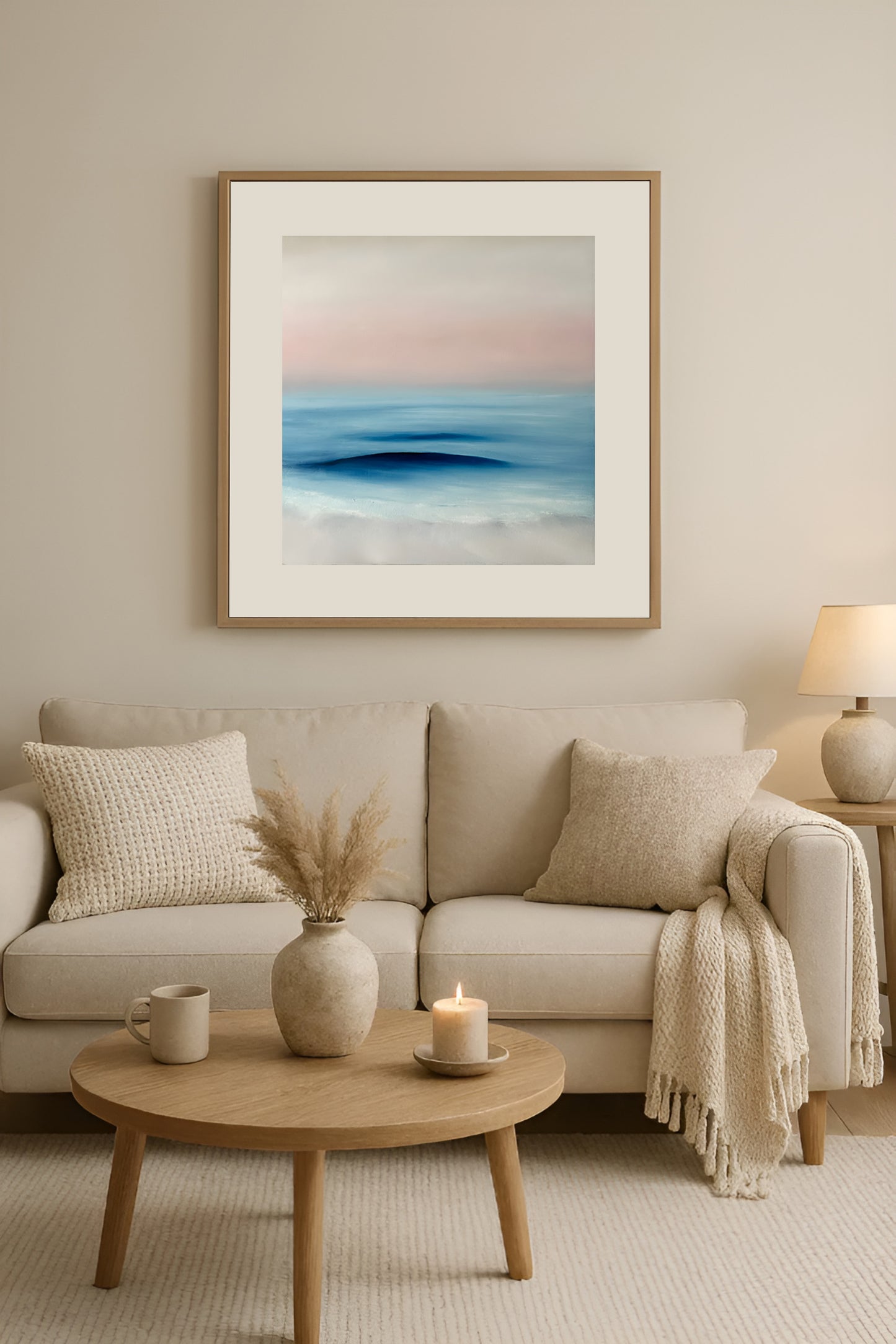 Refuge- Abstract Seascape Fine Art Print on Paper