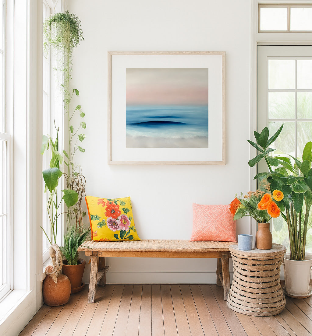 Refuge- Abstract Seascape Fine Art Print on Paper