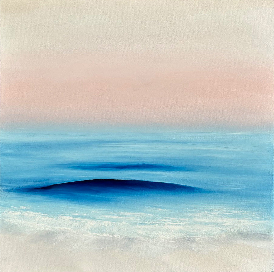 Refuge- Original Abstract Seascape Fine Art by Magda Malak