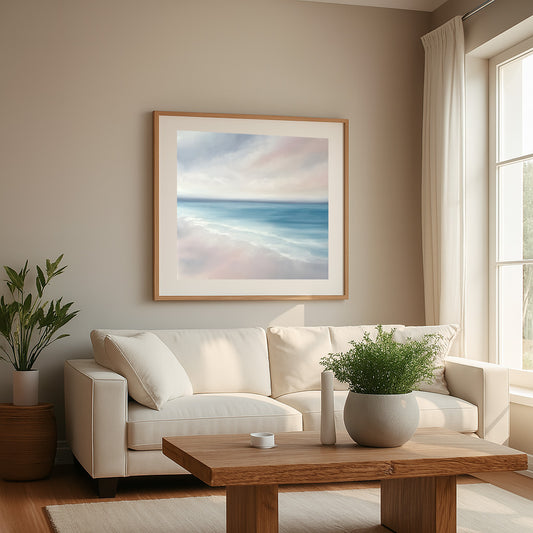 Romance- Abstract Seascape Fine Art Print on Paper