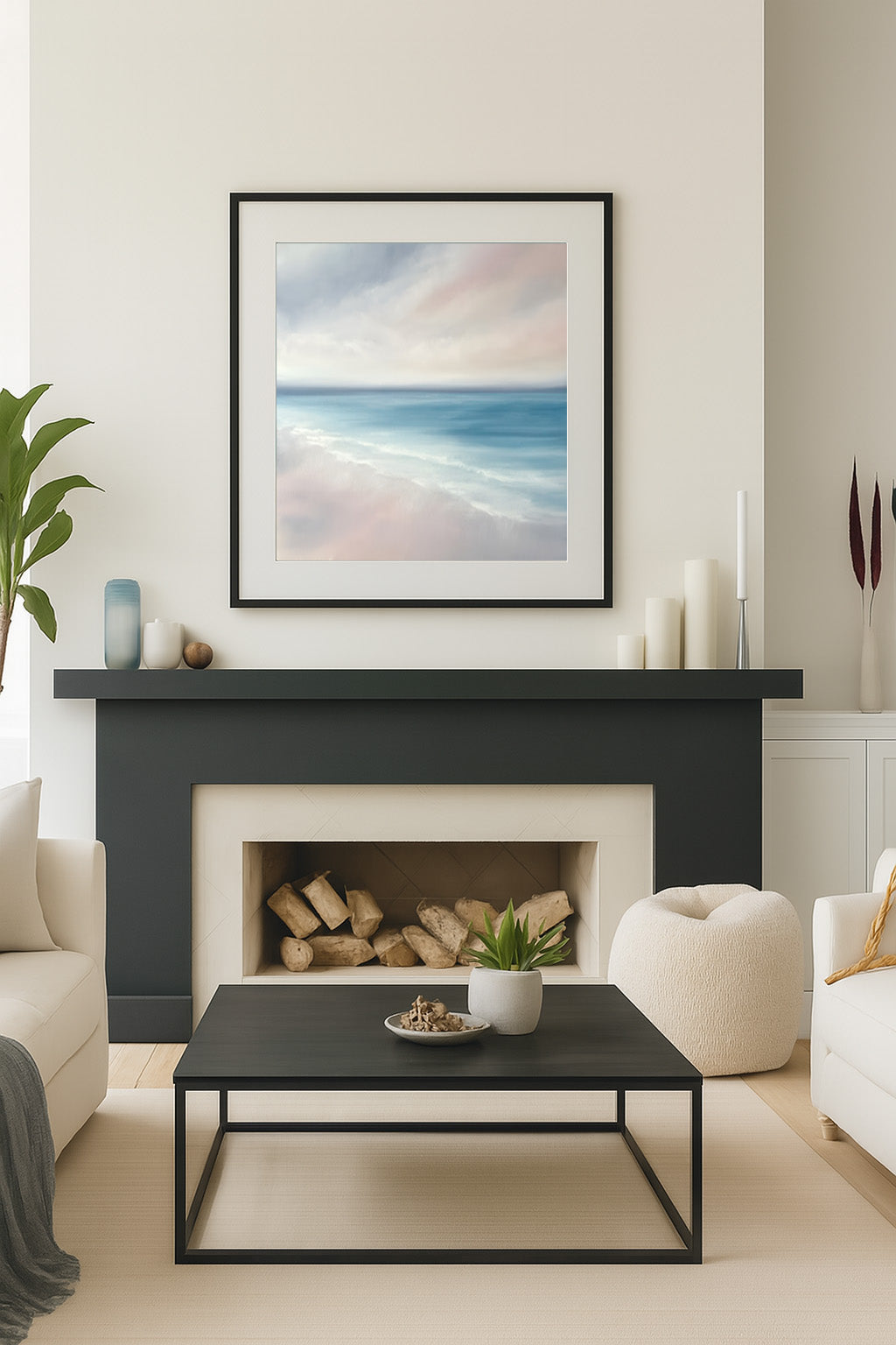 Romance- Abstract Seascape Fine Art Print on Paper