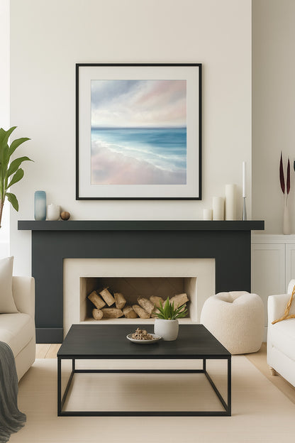 Romance- Abstract Seascape Fine Art Print on Paper