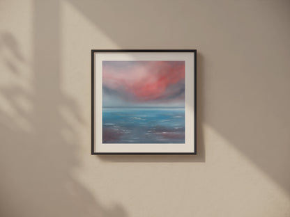 Soft Seas Seascape Print on Fine Art Paper - Magda Malak Art