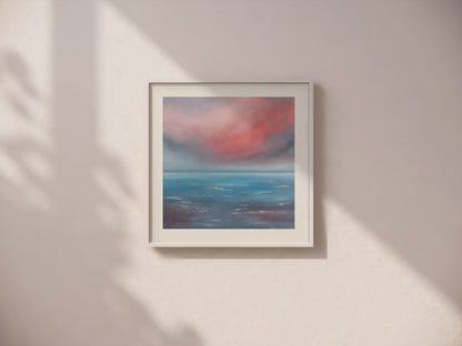 Soft Seas Seascape Print on Fine Art Paper - Magda Malak Art