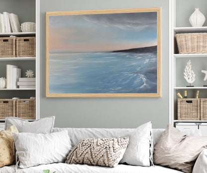 Solitude Seascape Fine Art Canvas Print - Magda Malak Art