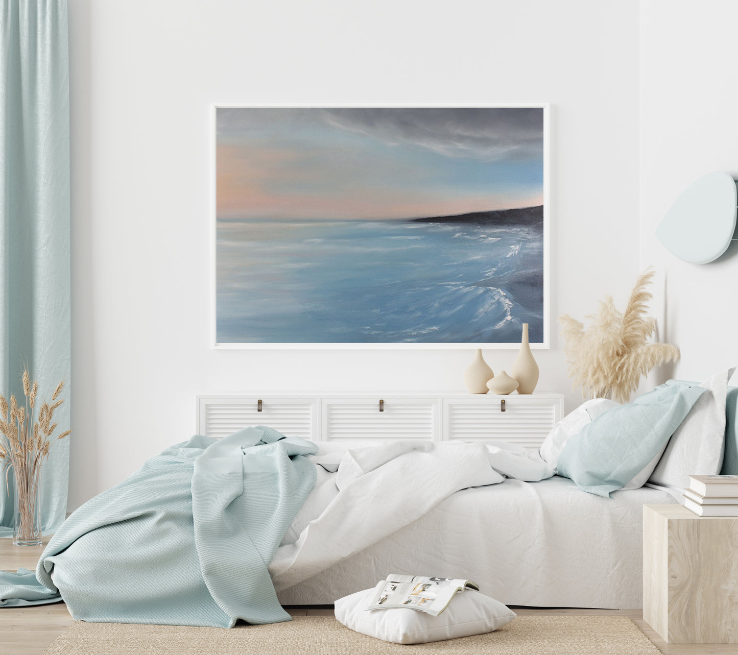 Solitude Seascape Fine Art Canvas Print - Magda Malak Art