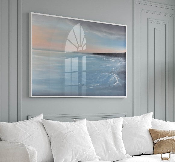 Solitude Seascape Fine Art Canvas Print - Magda Malak Art