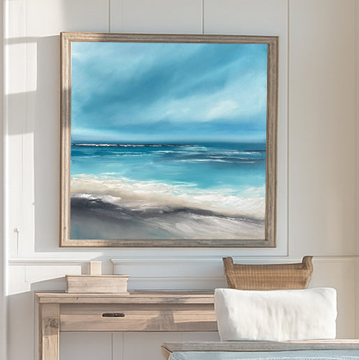 Sirens Call - Original Atmospheric Realism Seascape Fine Art by Magda Malak
