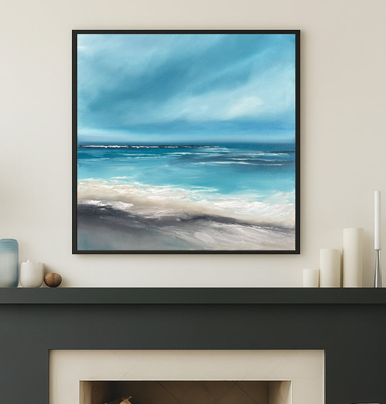 Sirens Call - Original Atmospheric Realism Seascape Fine Art by Magda Malak