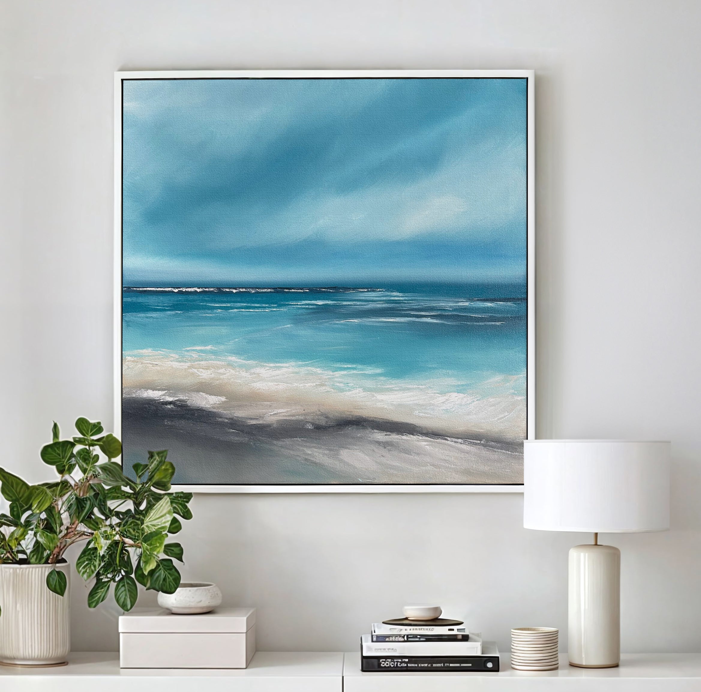 Sirens Call - Original Atmospheric Realism Seascape Fine Art by Magda Malak