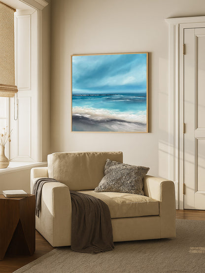 Sirens Call - Original Atmospheric Realism Seascape Fine Art by Magda Malak - Magda Malak Art