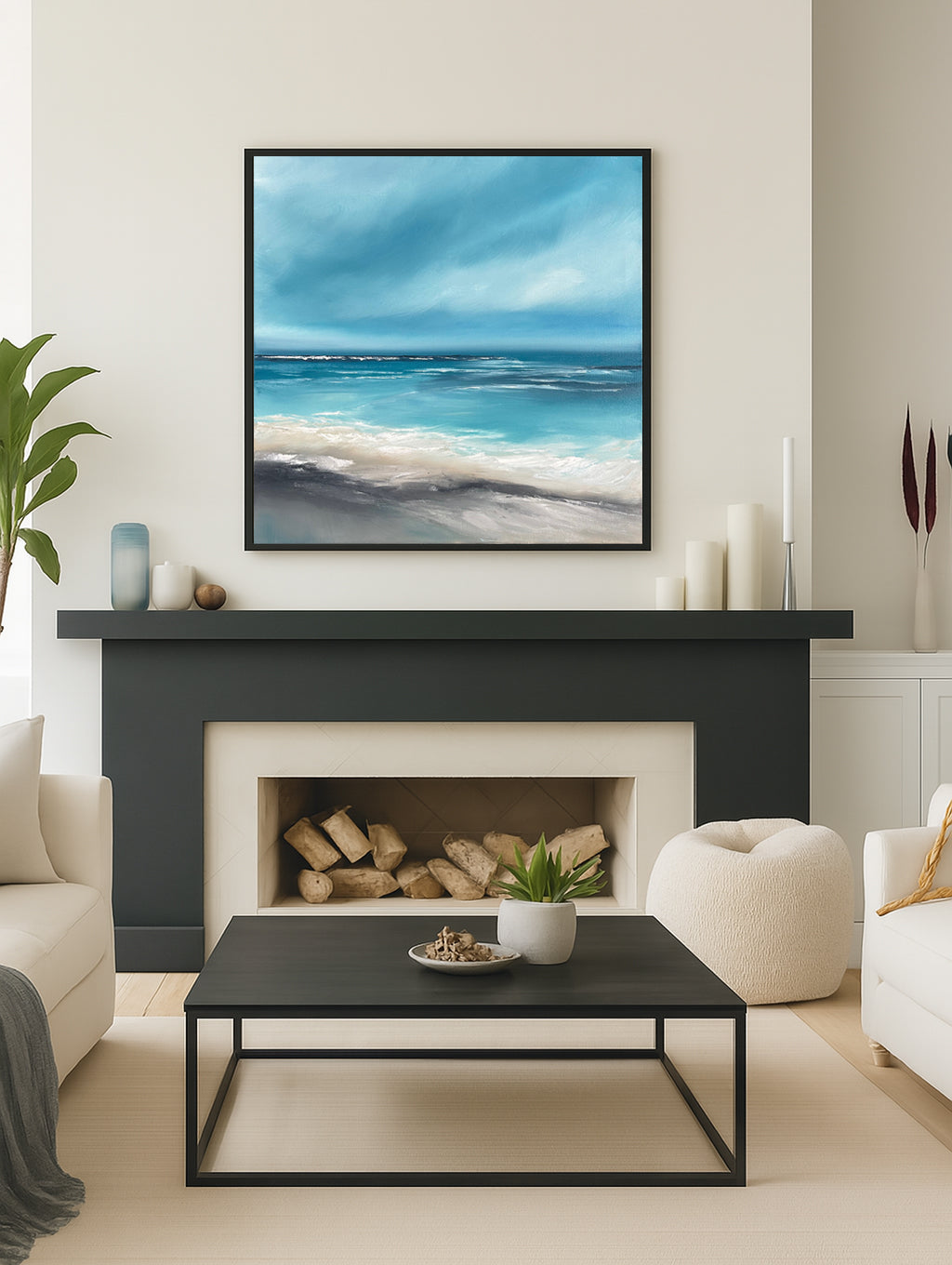 Sirens Call - Original Atmospheric Realism Seascape Fine Art by Magda Malak