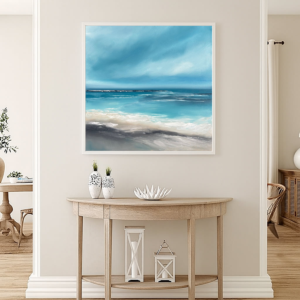 Sirens Call - Original Atmospheric Realism Seascape Fine Art by Magda Malak