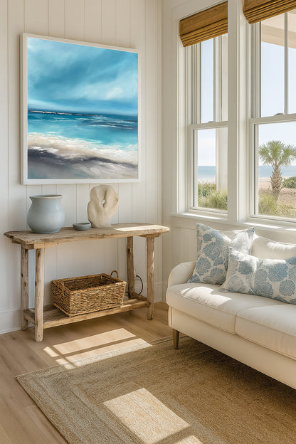 Sirens Call - Original Atmospheric Realism Seascape Fine Art by Magda Malak - Magda Malak Art