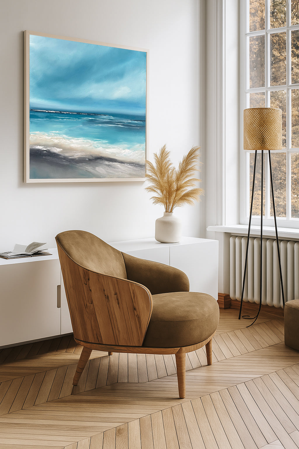 Sirens Call - Original Atmospheric Realism Seascape Fine Art by Magda Malak