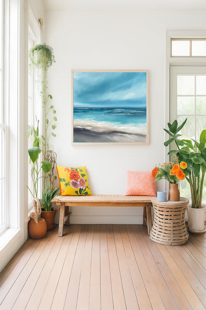 Sirens Call - Original Atmospheric Realism Seascape Fine Art by Magda Malak - Magda Malak Art