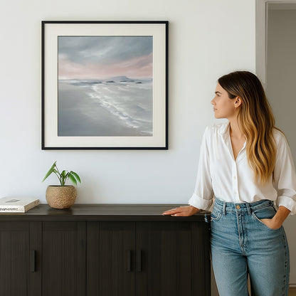 Softly- Abstract Seascape Fine Art Print on Paper