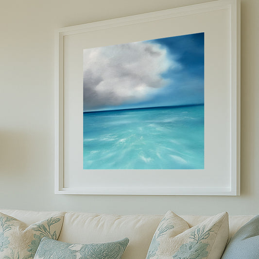 Tropicana- Abstract Seascape Fine Art Print on Paper