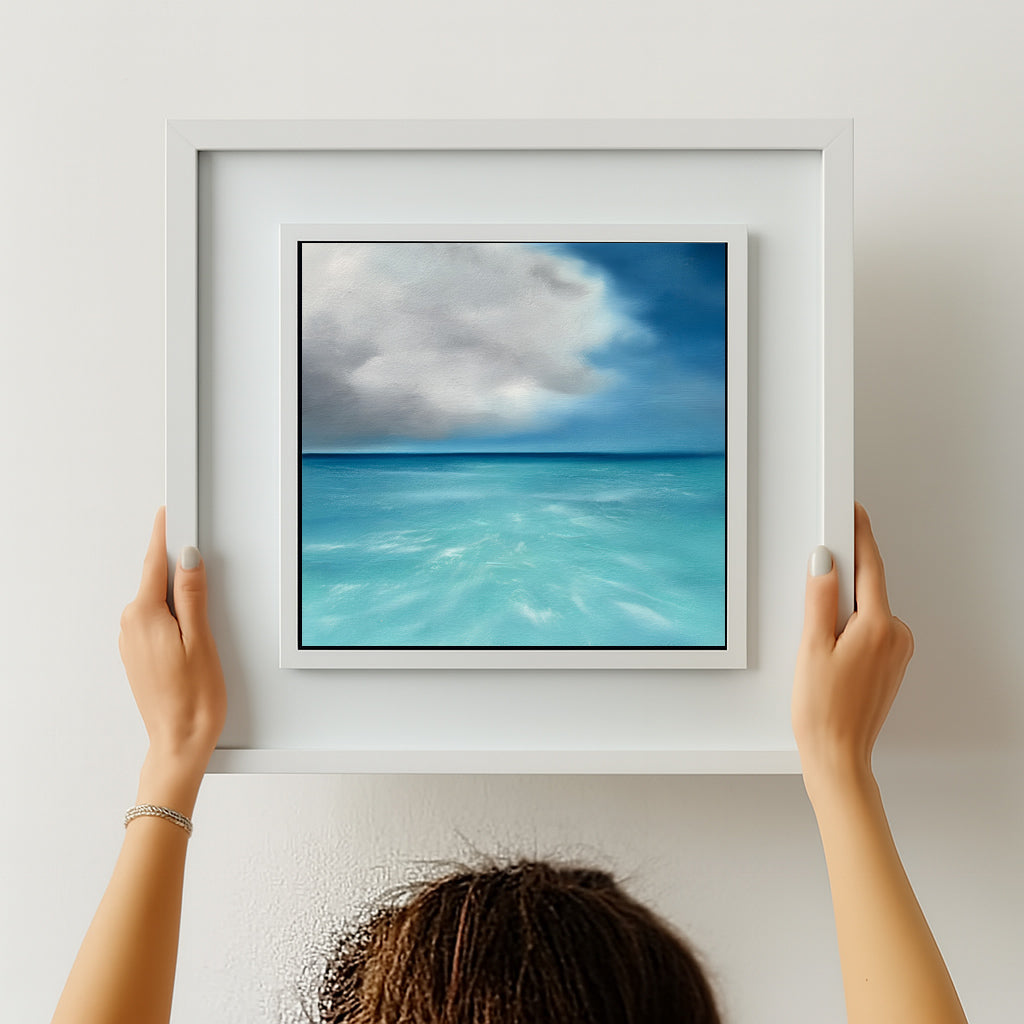 Tropicana- Original Abstract Seascape Fine Art by Magda Malak