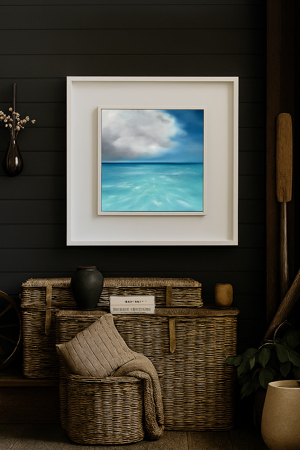 Tropicana- Original Abstract Seascape Fine Art by Magda Malak