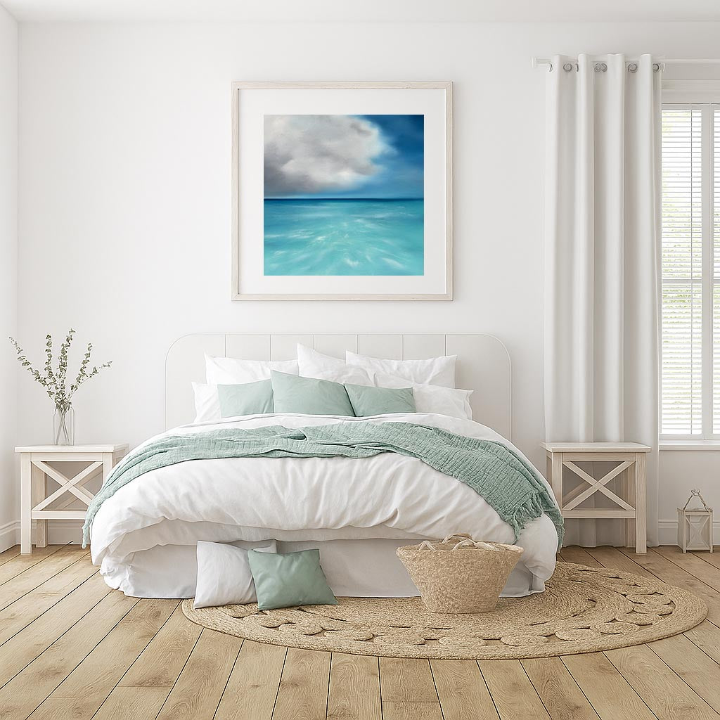 Tropicana- Abstract Seascape Fine Art Print on Paper