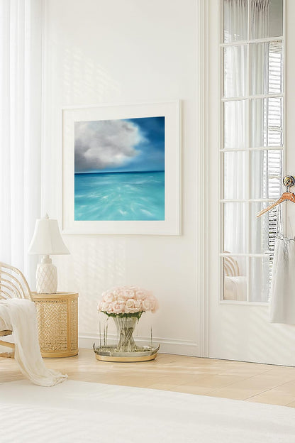 Tropicana- Abstract Seascape Fine Art Print on Paper