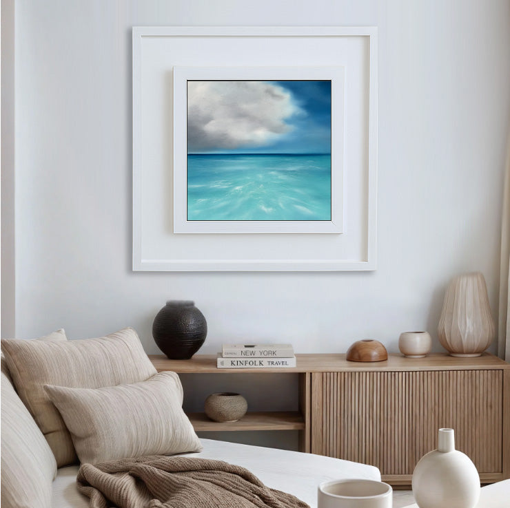 Tropicana- Original Abstract Seascape Fine Art by Magda Malak