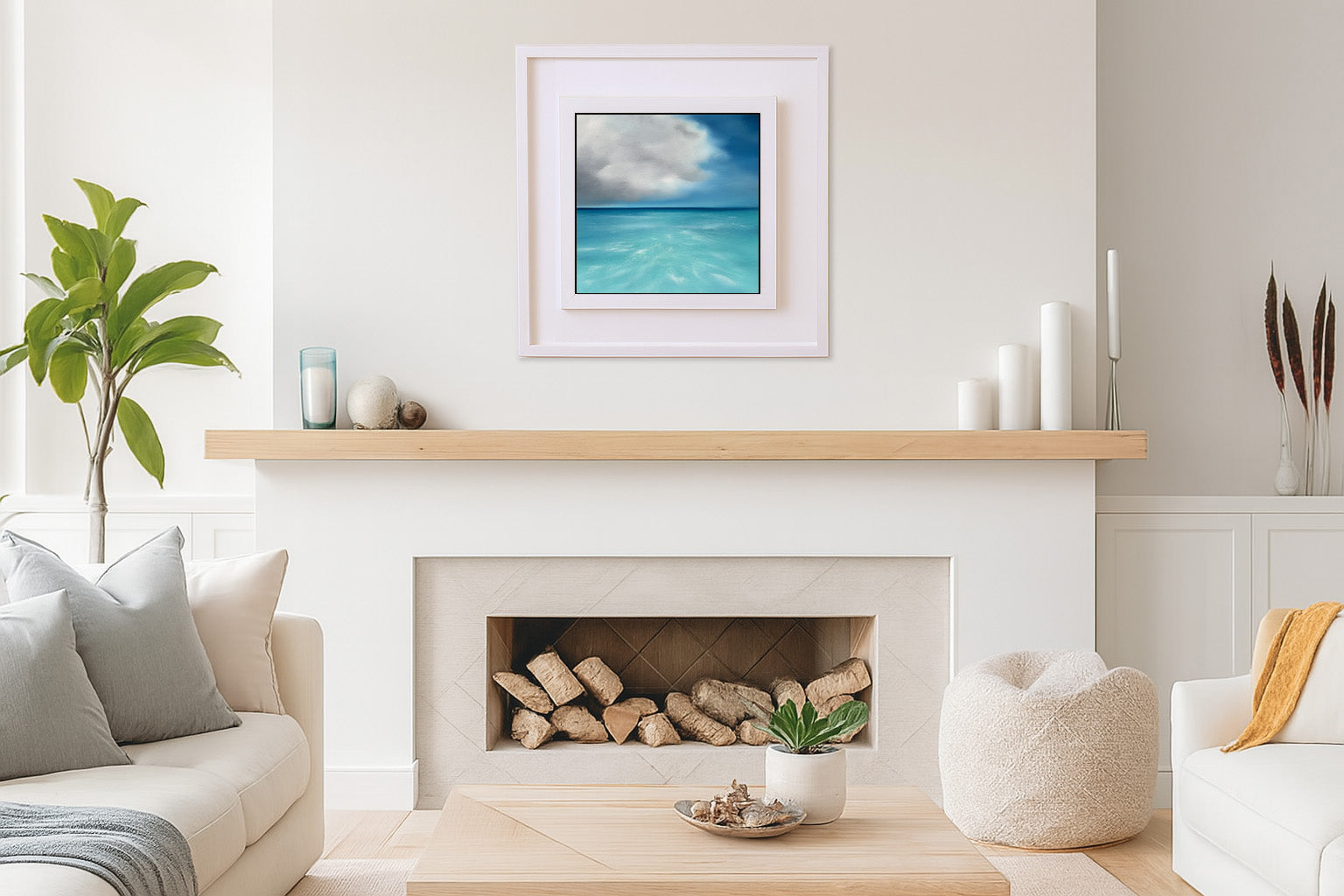 Tropicana- Original Abstract Seascape Fine Art by Magda Malak