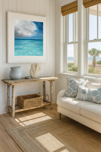 Tropicana- Abstract Seascape Fine Art Print on Paper