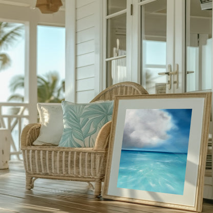 Tropicana- Abstract Seascape Fine Art Print on Paper