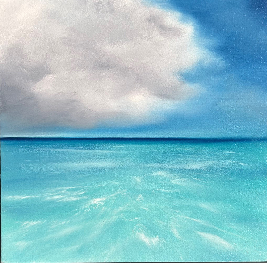 Tropicana- Original Abstract Seascape Fine Art by Magda Malak