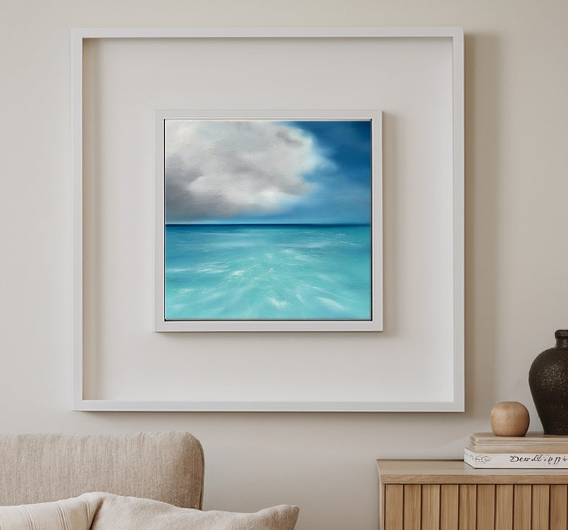 Tropicana- Original Abstract Seascape Fine Art by Magda Malak