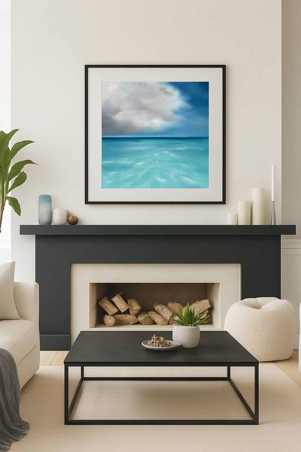 Tropicana- Abstract Seascape Fine Art Print on Paper