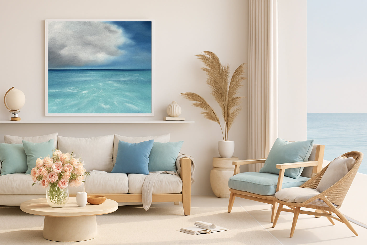 Tropicana-  Fine Art Abstract Seascape Canvas Print