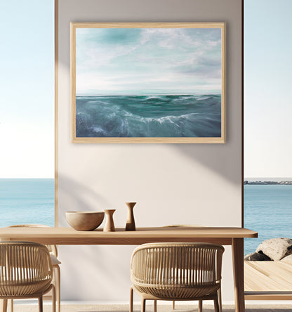 Undercurrent Seascape Print on Fine Art Paper - Magda Malak Art