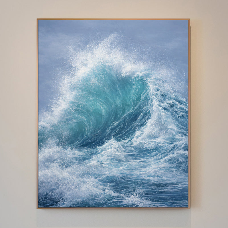 UNBOUND, original oil seascape painting by Magda Malak
