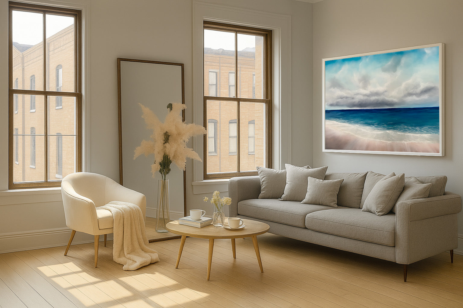 Distance- Original Atmospheric Realism Seascape Fine Art