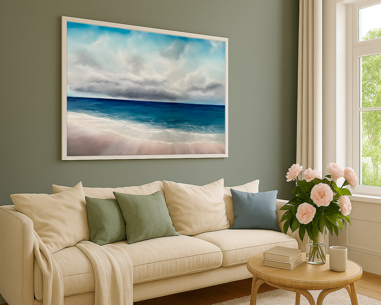Distance- Original Atmospheric Realism Seascape Fine Art