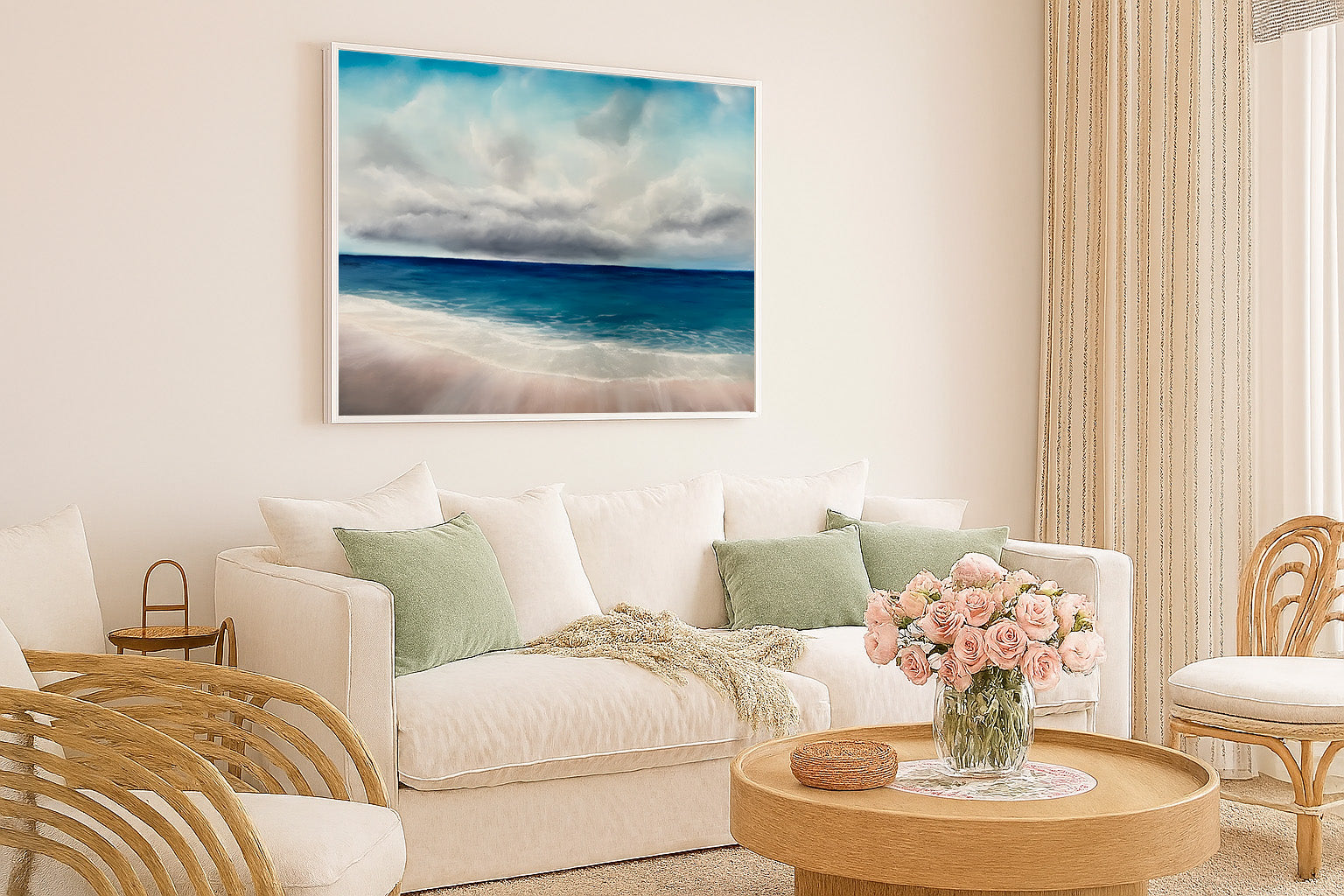 Distance- Original Atmospheric Realism Seascape Fine Art